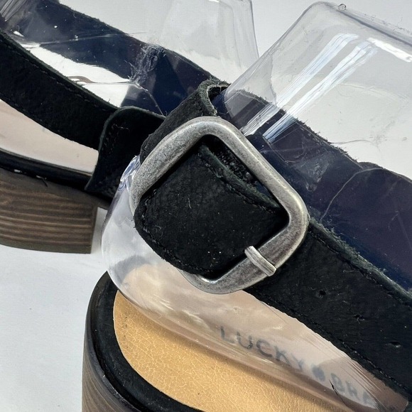 LUCKY BRAND Black Lideton Shootie Slingback Heels Size 6.5 NWOT Pointed - Picture 6 of 10